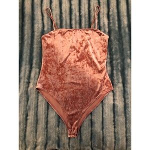 Forever 21 Velvet Bodysuit